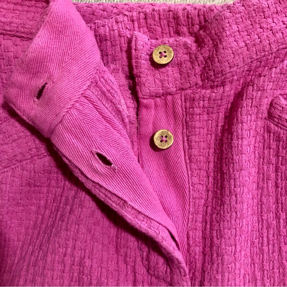 Free People Pink Textured Trousers